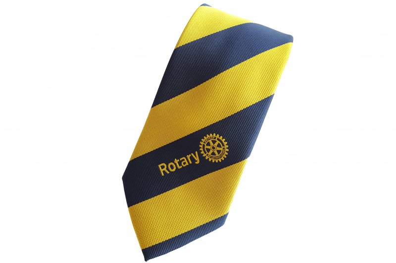 Krawatte Blau-Gelbe 84 | Streifen RCF