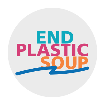 End Plastic Soup Bio-Aufkleber  (kompostierbar)